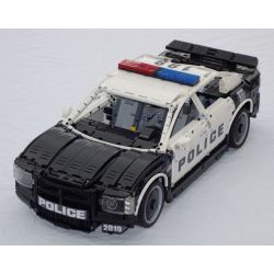REBRICKABLE MOC-27336 27336 MOC27336 non  DODGE CHARGER XE CẢNH SÁT MỸ bộ đồ chơi xếp lắp ráp ghép mô hình  DODGE CHARGER US POLICE CAR Kỹ Thuật Công Nghệ Cao Mô Hình Phương Tiện 2855 khối