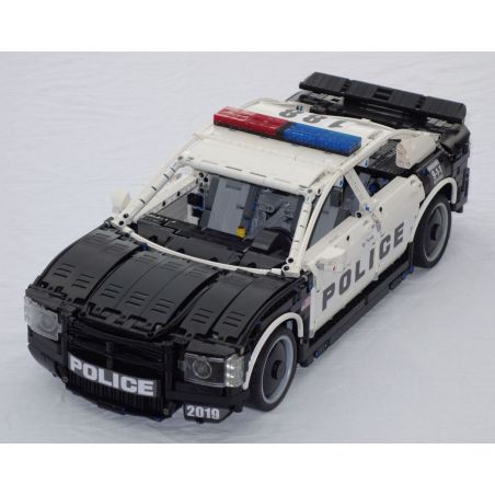 REBRICKABLE MOC-27336 27336 MOC27336 non  DODGE CHARGER XE CẢNH SÁT MỸ bộ đồ chơi xếp lắp ráp ghép mô hình  DODGE CHARGER US POLICE CAR Kỹ Thuật Công Nghệ Cao Mô Hình Phương Tiện 2855 khối