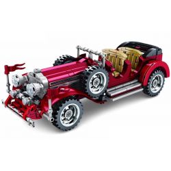 IBLOCK PL-920-152 920-152 PL920-152 SEMBO 701650 non  XE CỔ MERCEDES bộ đồ chơi xếp lắp ráp ghép mô hình Speed Champions Racing Cars VINTAGE CAR BANZ MUSTANG Đua Xe Công Thức 617 khối