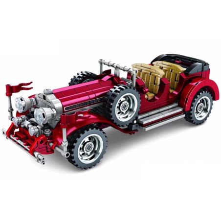 IBLOCK PL-920-152 920-152 PL920-152 SEMBO 701650 non  XE CỔ MERCEDES bộ đồ chơi xếp lắp ráp ghép mô hình Speed Champions Racing Cars VINTAGE CAR BANZ MUSTANG Đua Xe Công Thức 617 khối