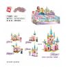 Enlighten 2613 Qman 2613 non  FLOWER SEA CASTLE 4 TỔ HỢP BAIYUEMEN HEXIN PAVILION GREEN GARDEN STAR PICKING TOWER bộ đồ chơi xếp lắp ráp ghép mô hình Prinecess Leah PRINCESS LEAH Công Chúa Leah 468 khối