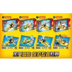 FROG BABY OBM 99539 non  GOLDEN DRAGON 8 KẾT HỢP bộ đồ chơi xếp lắp ráp ghép mô hình The  Ninjago Movie NINJUTSU Ninja Lốc Xoáy 391 khối