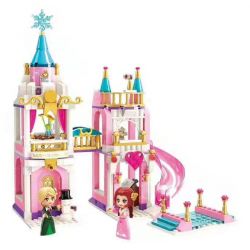Enlighten 2615 Qman 2615 non  THÁP SNOW VIEW bộ đồ chơi xếp lắp ráp ghép mô hình Prinecess Leah PRINCESS LEAH Công Chúa Leah 405 khối