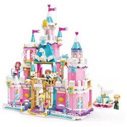 Enlighten 2616 Qman 2616 non  LÂU ĐÀI THIÊN NGA TUYẾT bộ đồ chơi xếp lắp ráp ghép mô hình Prinecess Leah PRINCESS LEAH Công Chúa Leah 801 khối