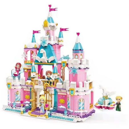 Enlighten 2616 Qman 2616 non  LÂU ĐÀI THIÊN NGA TUYẾT bộ đồ chơi xếp lắp ráp ghép mô hình Prinecess Leah PRINCESS LEAH Công Chúa Leah 801 khối