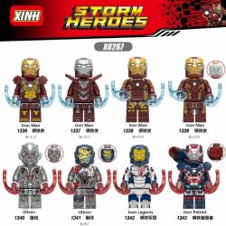 XINH 1340 1341 1342 1343 X0267 0267 1336 1337 1338 1339 non  8 NHÂN VẬT MINI CỦA IRON MAN ULTRON LEGION PATRIOT bộ đồ chơi xếp lắp ráp ghép mô hình Super Heroes STORM HEROES Siêu Nhân Anh Hùng