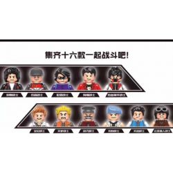 ELEPHANT JX1188 1188 non  16 NHÂN VẬT NHỎ bộ đồ chơi xếp lắp ráp ghép mô hình Peace Elite Hòa Bình Quý Giá