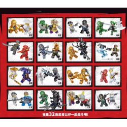 ELEPHANT JX1186 1186 non  16 NHÂN VẬT NHỎ bộ đồ chơi xếp lắp ráp ghép mô hình The  Ninjago Movie Ninja Lốc Xoáy
