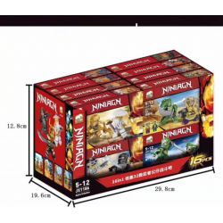 ELEPHANT JX1186 1186 non  16 NHÂN VẬT NHỎ bộ đồ chơi xếp lắp ráp ghép mô hình The  Ninjago Movie Ninja Lốc Xoáy