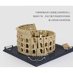 WANGE 5225 non  ĐẤU TRƯỜNG LA MÃ bộ đồ chơi xếp lắp ráp ghép mô hình THE COLOSSEUM OF ROME 1758 khối