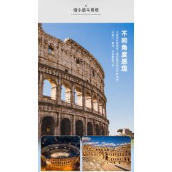 WANGE 5225 non  ĐẤU TRƯỜNG LA MÃ bộ đồ chơi xếp lắp ráp ghép mô hình THE COLOSSEUM OF ROME 1758 khối