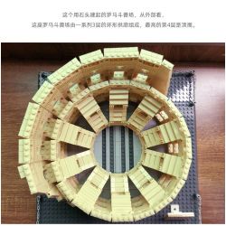 WANGE 5225 non  ĐẤU TRƯỜNG LA MÃ bộ đồ chơi xếp lắp ráp ghép mô hình THE COLOSSEUM OF ROME 1758 khối