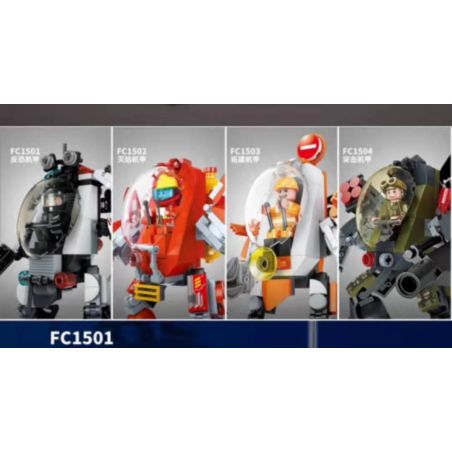 FORANGE FC1501 1501 FC1502 1502 FC1503 1503 FC1504 1504 non  CƠ KHÍ CHỐNG KHỦNG BỐ CHỮA CHÁY MỞ RỘNG TẤN CÔNG bộ đồ chơi xếp lắp ráp ghép mô hình Mecha INFINITE MECH Người Máy 703 khối