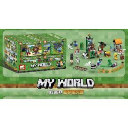 ELEPHANT JX1191 1191 non  MINECRAFT 16 MÔ HÌNH bộ đồ chơi xếp lắp ráp ghép mô hình MY WORLD Game Xây Dựng