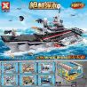 SX 7018 non  TỔ HỢP TÀU SÂN BAY 6 bộ đồ chơi xếp lắp ráp ghép mô hình Gunshot Bắn Súng