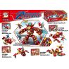 SHENG YUAN SY SY6396A 6396A SY6396B 6396B SY6396C 6396C SY6396D 6396D non  KẾT HỢP MK85 ANTI-HULK MECH 4 bộ đồ chơi xếp lắp ráp ghép mô hình Super Heroes HEROES ASSEMBLE Siêu Nhân Anh Hùng 390 khối