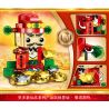 ZHEGAO QL0954 0954 non  THẦN TÀI bộ đồ chơi xếp lắp ráp ghép mô hình Brickheadz HEPPY NEW YEAR Nhân Vật Đầu To 220 khối