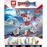 LY 9303 non  SIÊU NHÂN MECH 4IN1 bộ đồ chơi xếp lắp ráp ghép mô hình Ultraman Vệ Binh Vũ Trụ Siêu Nhân Điện Quang 375 khối