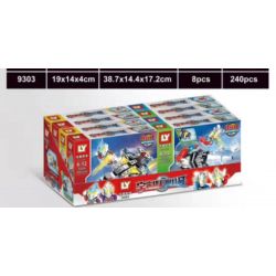 LY 9303 non  SIÊU NHÂN MECH 4IN1 bộ đồ chơi xếp lắp ráp ghép mô hình Ultraman Vệ Binh Vũ Trụ Siêu Nhân Điện Quang 375 khối