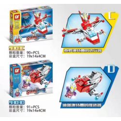 LY 9303 non  SIÊU NHÂN MECH 4IN1 bộ đồ chơi xếp lắp ráp ghép mô hình Ultraman Vệ Binh Vũ Trụ Siêu Nhân Điện Quang 375 khối
