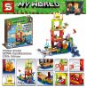 SHENG YUAN SY SY1426 1426 non  NGÔI NHÀ NHỎ VEN BIỂN bộ đồ chơi xếp lắp ráp ghép mô hình Minecraft MY WORLD Game Xây Dựng 428 khối