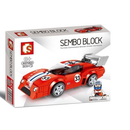 IBLOCK PL-920-134 920-134 PL920-134 SEMBO 607063 607099 SHENG YUAN SY 5057 non  Ô TÔ FERRARI BB512 LE MANS bộ đồ chơi xếp lắp ráp ghép mô hình Speed Champions Racing Cars Đua Xe Công Thức 209 khối