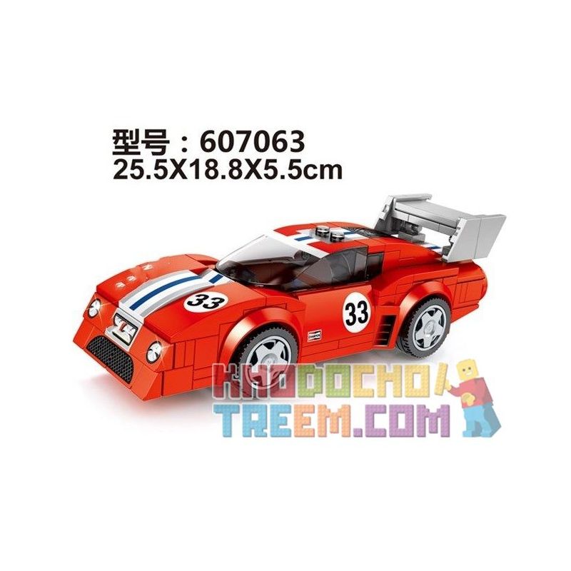 IBLOCK PL-920-134 920-134 PL920-134 SEMBO 607063 607099 SHENG YUAN SY 5057 non  Ô TÔ FERRARI BB512 LE MANS bộ đồ chơi xếp lắp ráp ghép mô hình Speed Champions Racing Cars Đua Xe Công Thức 209 khối