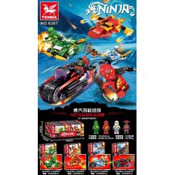 TENMA 6307-1 6307-2 6307-3 6307-4 non  PHANTOM NINJA CHIẾN ĐẤU VỚI STONE LEGION bộ đồ chơi xếp lắp ráp ghép mô hình The  Ninjago Movie Ninja Lốc Xoáy 409 khối
