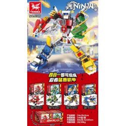 TENMA 6309 non  NINJA BEEMAN. bộ đồ chơi xếp lắp ráp ghép mô hình The  Ninjago Movie Ninja Lốc Xoáy 423 khối