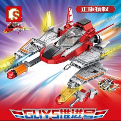 SEMBO 108622 non  GUYS KHUYẾN MÃI. bộ đồ chơi xếp lắp ráp ghép mô hình Ultraman ULTRAMAN HEROES Vệ Binh Vũ Trụ Siêu Nhân Điện Quang 382 khối