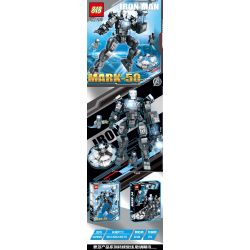 818 82199 non  BÚP BÊ XÂY DỰNG IRON MAN MARK-34 bộ đồ chơi xếp lắp ráp ghép mô hình Super Heroes Siêu Nhân Anh Hùng 648 khối