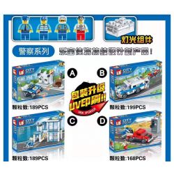 LB LB+ LB577-1 577-1 non  CÔNG AN TP 4 LOẠI bộ đồ chơi xếp lắp ráp ghép mô hình City Thành Phố 745 khối