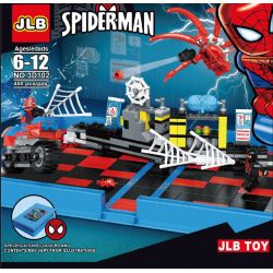 JLB 3D102 non  SÁCH BẬT LÊN VỀ NGƯỜI NHỆN bộ đồ chơi xếp lắp ráp ghép mô hình Super Heroes SPIDER-MAN Siêu Nhân Anh Hùng 450 khối