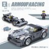 ZHEGAO QL0714 0714 QL0715 0715 QL0716 0716 QL0717 0717 non  4 MÔ HÌNH bộ đồ chơi xếp lắp ráp ghép mô hình Armour Racing Đua Xe Vũ Trang 619 khối