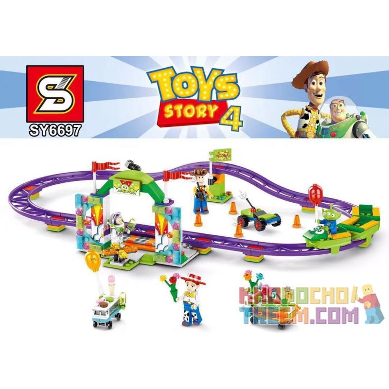 SHENG YUAN SY SY6697 6697 non  TÀU LƯỢN SIÊU TỐC CHO LỄ HỘI bộ đồ chơi xếp lắp ráp ghép mô hình Toy Story TOYS STORY 4 Câu Chuyện Đồ Chơi 324 khối