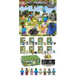 PRCK 63028 non  8 NHÂN VẬT NHỎ bộ đồ chơi xếp lắp ráp ghép mô hình Minecraft MY WORLD Game Xây Dựng