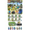 PRCK 63028 non  8 NHÂN VẬT NHỎ bộ đồ chơi xếp lắp ráp ghép mô hình Minecraft MY WORLD Game Xây Dựng