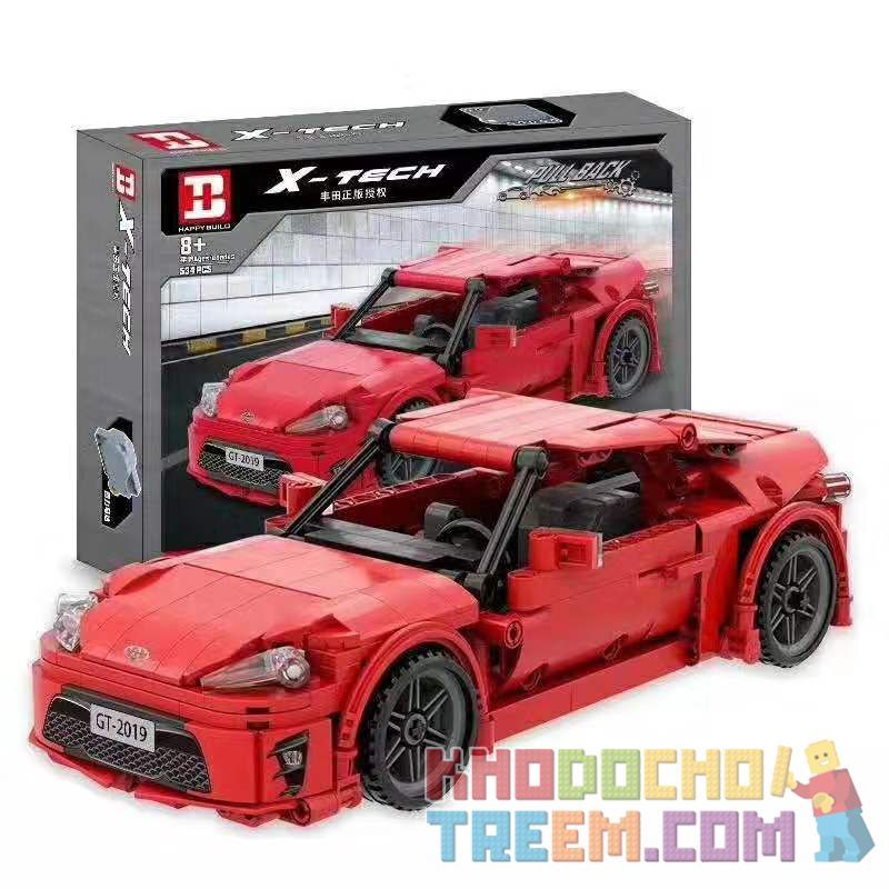 HAPPY BUILD YC-QC002 QC002 YCQC002 non  TOYOTA 86 XE ĐẦU KÉO ỦY QUYỀN CHÍNH HÃNG bộ đồ chơi xếp lắp ráp ghép mô hình  TOYOTA GT86 Kỹ Thuật Công Nghệ Cao Mô Hình Phương Tiện 534 khối