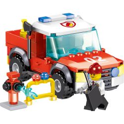 ZHEGAO QL0217 0217 non  CỨU HỎA QUÁN CÀ PHÊ 4 KIỂU bộ đồ chơi xếp lắp ráp ghép mô hình City Hero Anh Hùng Trong Thành Phố 479 khối