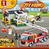 ZHEGAO QL0220 0220 non  CẢNH SÁT PHÒNG CHÁY VÀ CHỮA bộ đồ chơi xếp lắp ráp ghép mô hình City Hero Anh Hùng Trong Thành Phố 463 khối