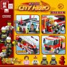 ZHEGAO QL0220 0220 non  CẢNH SÁT PHÒNG CHÁY VÀ CHỮA bộ đồ chơi xếp lắp ráp ghép mô hình City Hero Anh Hùng Trong Thành Phố 463 khối