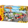 ZHEGAO QL0220 0220 non  CẢNH SÁT PHÒNG CHÁY VÀ CHỮA bộ đồ chơi xếp lắp ráp ghép mô hình City Hero Anh Hùng Trong Thành Phố 463 khối