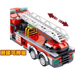 ZHEGAO QL0220 0220 non  CẢNH SÁT PHÒNG CHÁY VÀ CHỮA bộ đồ chơi xếp lắp ráp ghép mô hình City Hero Anh Hùng Trong Thành Phố 463 khối