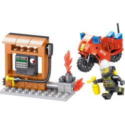 ZHEGAO QL0216 0216 non  MÁY KHOAN PHÒNG CHÁY CHỮA 4 MẪU bộ đồ chơi xếp lắp ráp ghép mô hình City Hero Anh Hùng Trong Thành Phố 335 khối