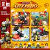 ZHEGAO QL0215 0215 non  8 NGƯỜI TIÊN PHONG LỬA bộ đồ chơi xếp lắp ráp ghép mô hình City Hero Anh Hùng Trong Thành Phố
