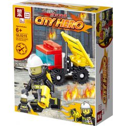 ZHEGAO QL0215 0215 non  8 NGƯỜI TIÊN PHONG LỬA bộ đồ chơi xếp lắp ráp ghép mô hình City Hero Anh Hùng Trong Thành Phố