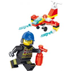 ZHEGAO QL0215 0215 non  8 NGƯỜI TIÊN PHONG LỬA bộ đồ chơi xếp lắp ráp ghép mô hình City Hero Anh Hùng Trong Thành Phố