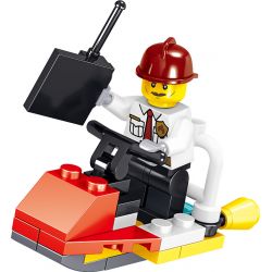 ZHEGAO QL0215 0215 non  8 NGƯỜI TIÊN PHONG LỬA bộ đồ chơi xếp lắp ráp ghép mô hình City Hero Anh Hùng Trong Thành Phố