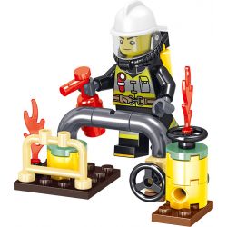 ZHEGAO QL0215 0215 non  8 NGƯỜI TIÊN PHONG LỬA bộ đồ chơi xếp lắp ráp ghép mô hình City Hero Anh Hùng Trong Thành Phố