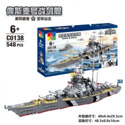 WOMA C0138 0138 non  CHIẾN HẠM BISMARCK bộ đồ chơi xếp lắp ráp ghép mô hình Battle Ship Tàu Chiến 548 khối